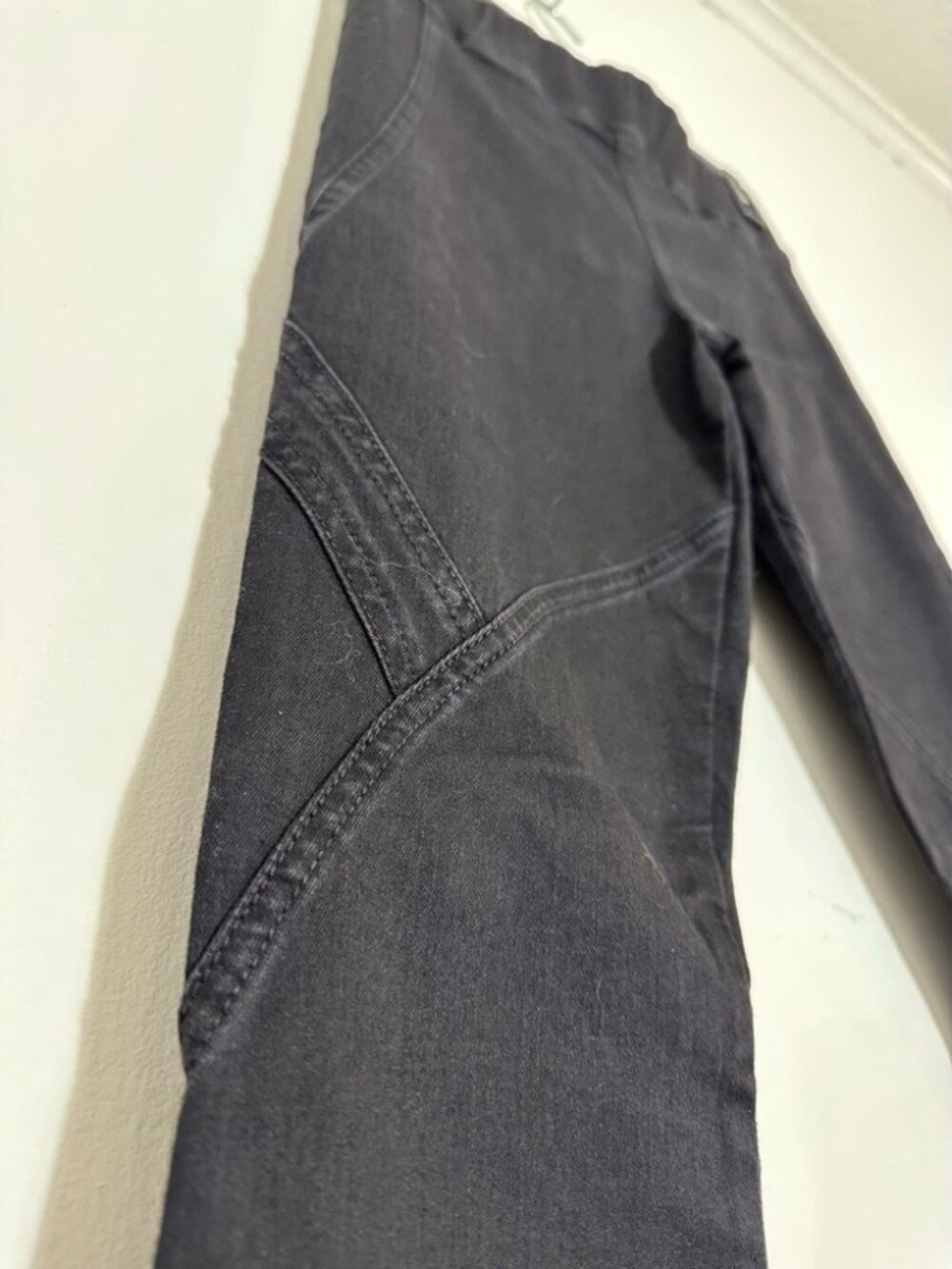 RARE Mother elastic waist exposed seam legging jeans‎